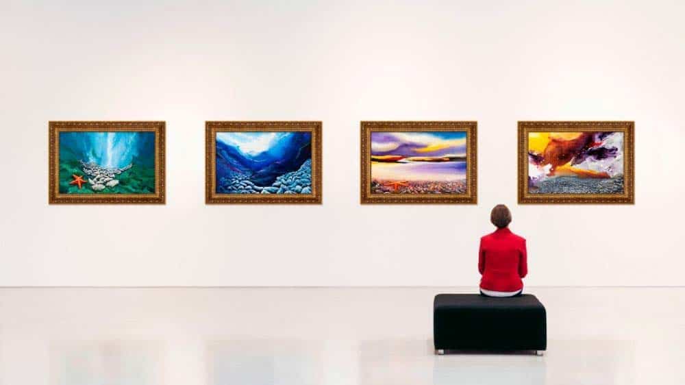 Modern art gallery