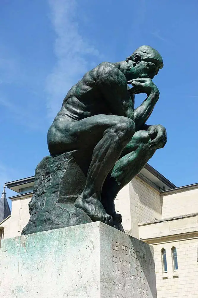 The Thinker by Auguste Rodin in Paris.