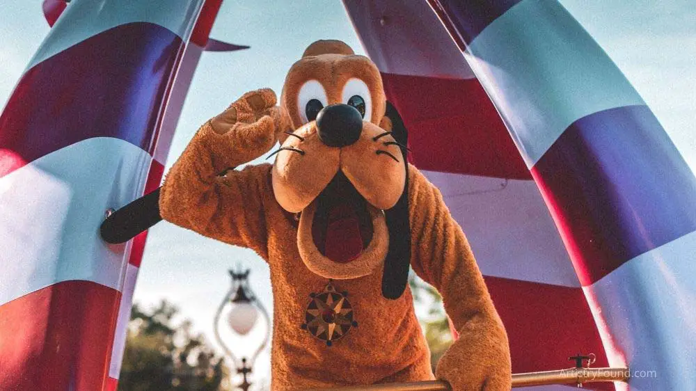 Disney character Pluto.