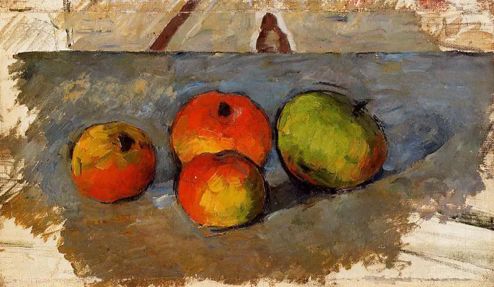 Four Apples by Paul Cezanne