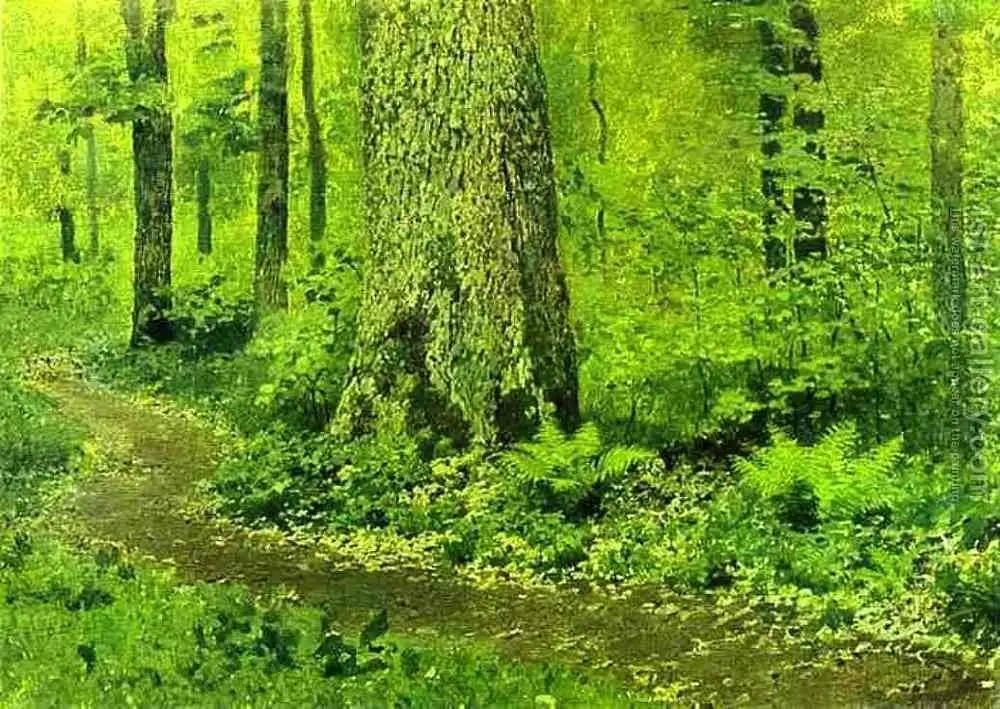 Isaac Levitan - “Footpath In A Forest Ferns”