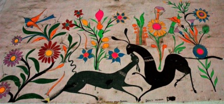 example of antique folk art